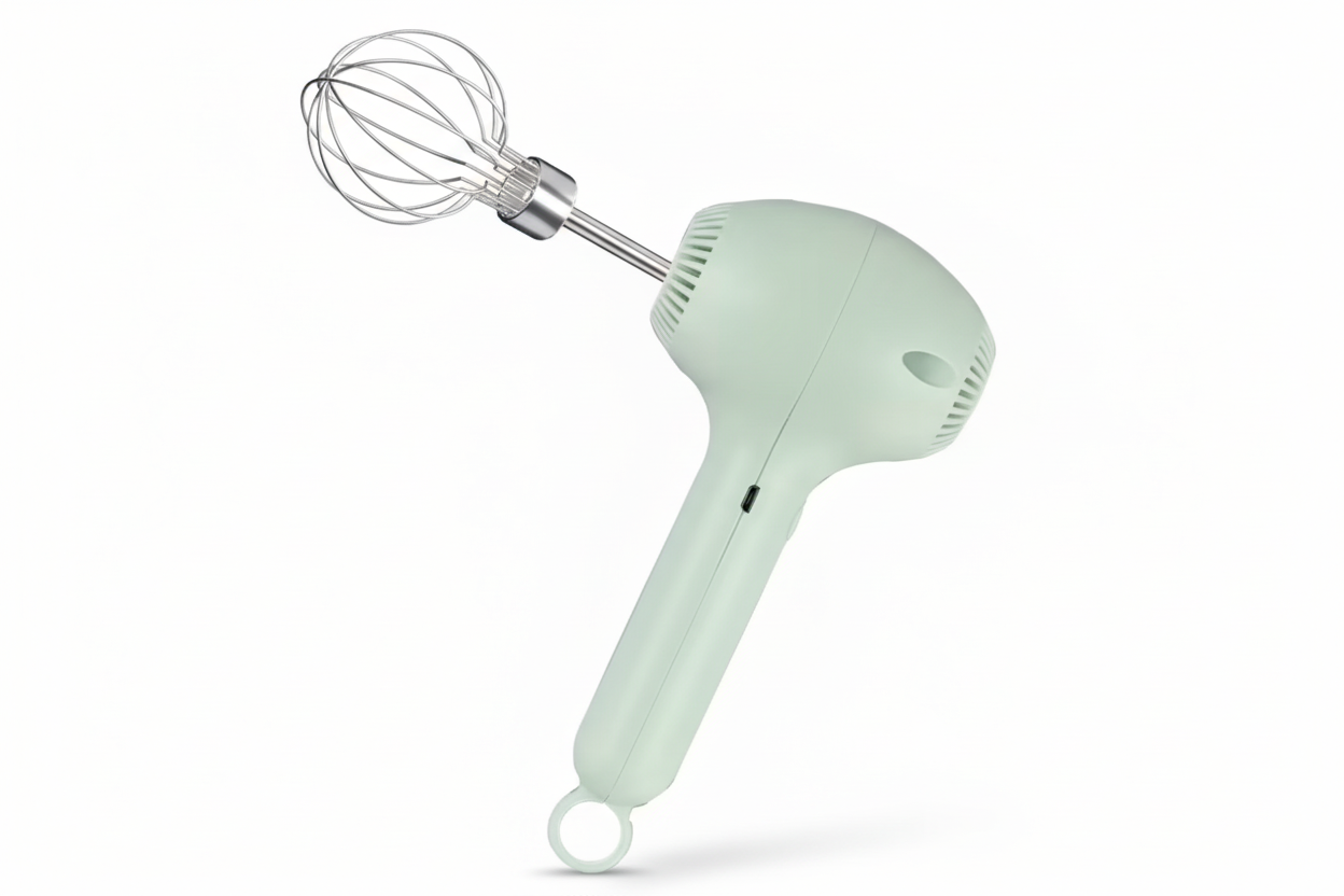 Mint green handheld mixer
